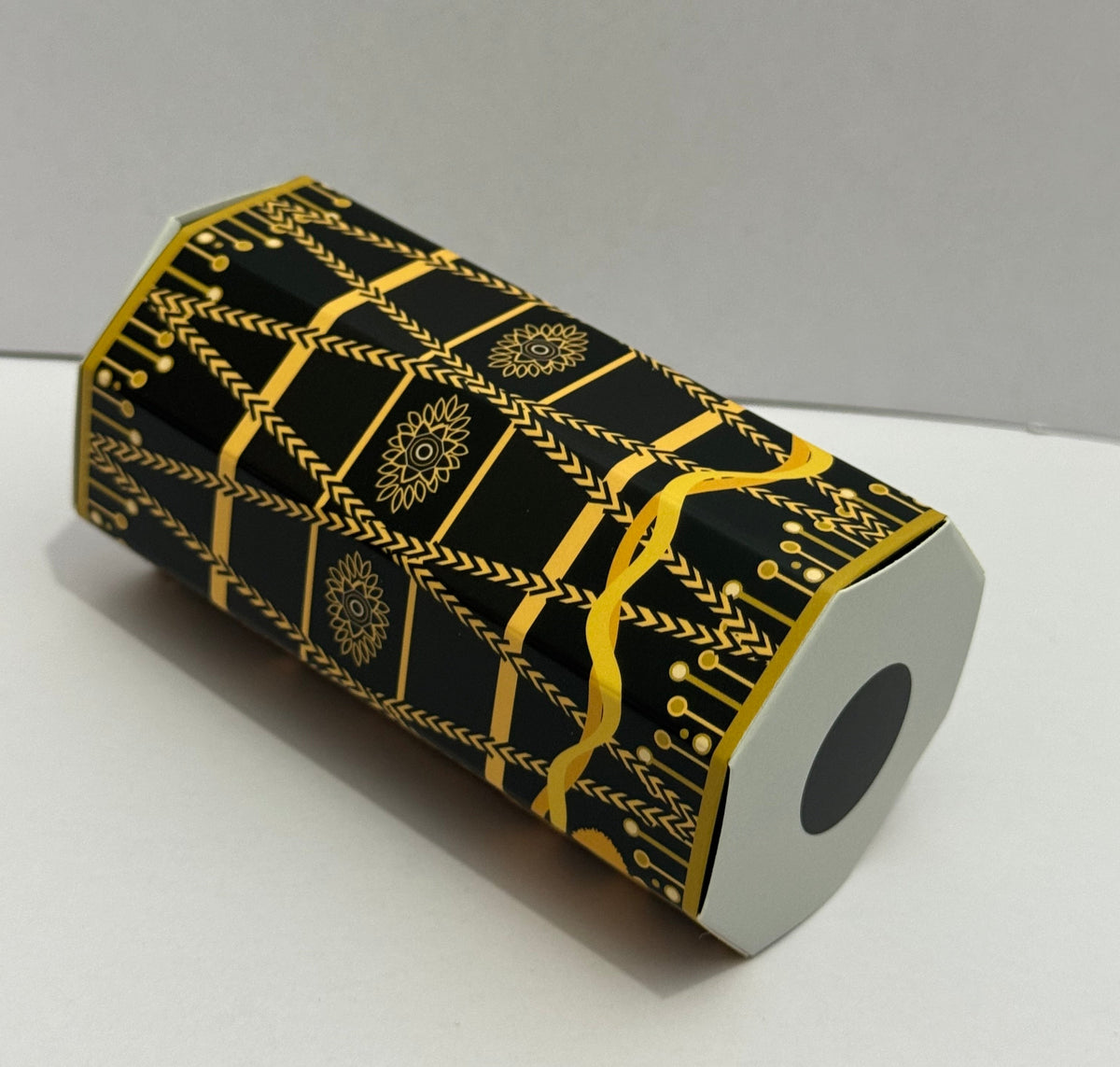 Qawwali Night Mendhi Dholki Dhol Themed Favour Boxes, Black