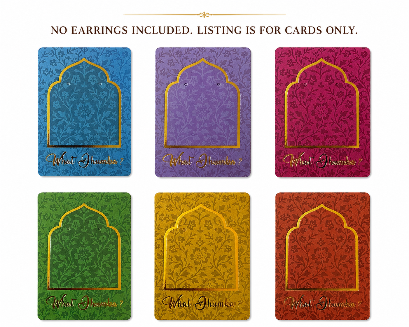 What Jhumka Earring Cards I Mehndi Bazaar Setup Earring Cards Jewellery Gift Display