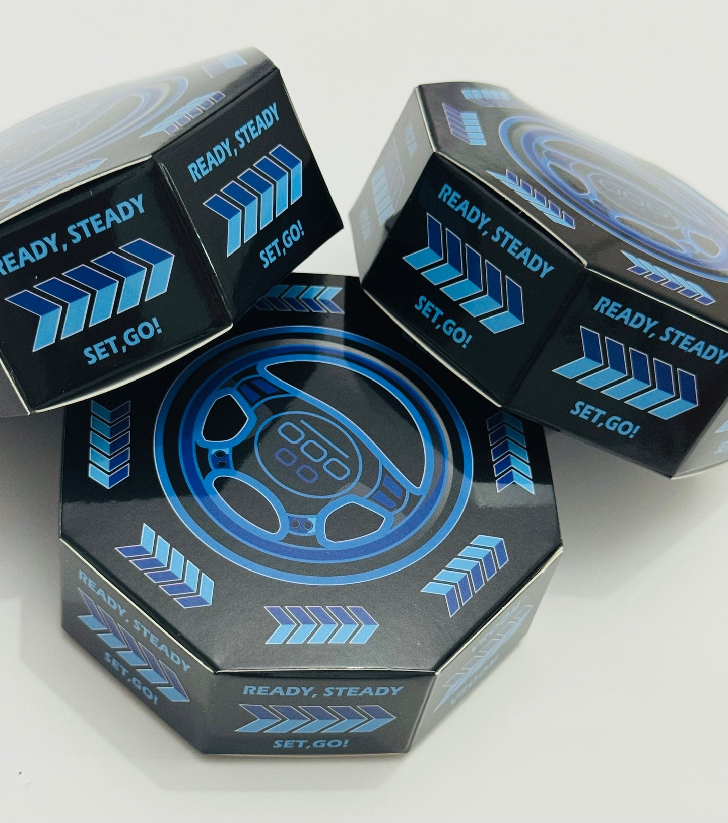 Black Racing Party Favour Box – Car Racing Birthday Treat Box – Ready Set Go Party Favours – Race Car Theme Decor