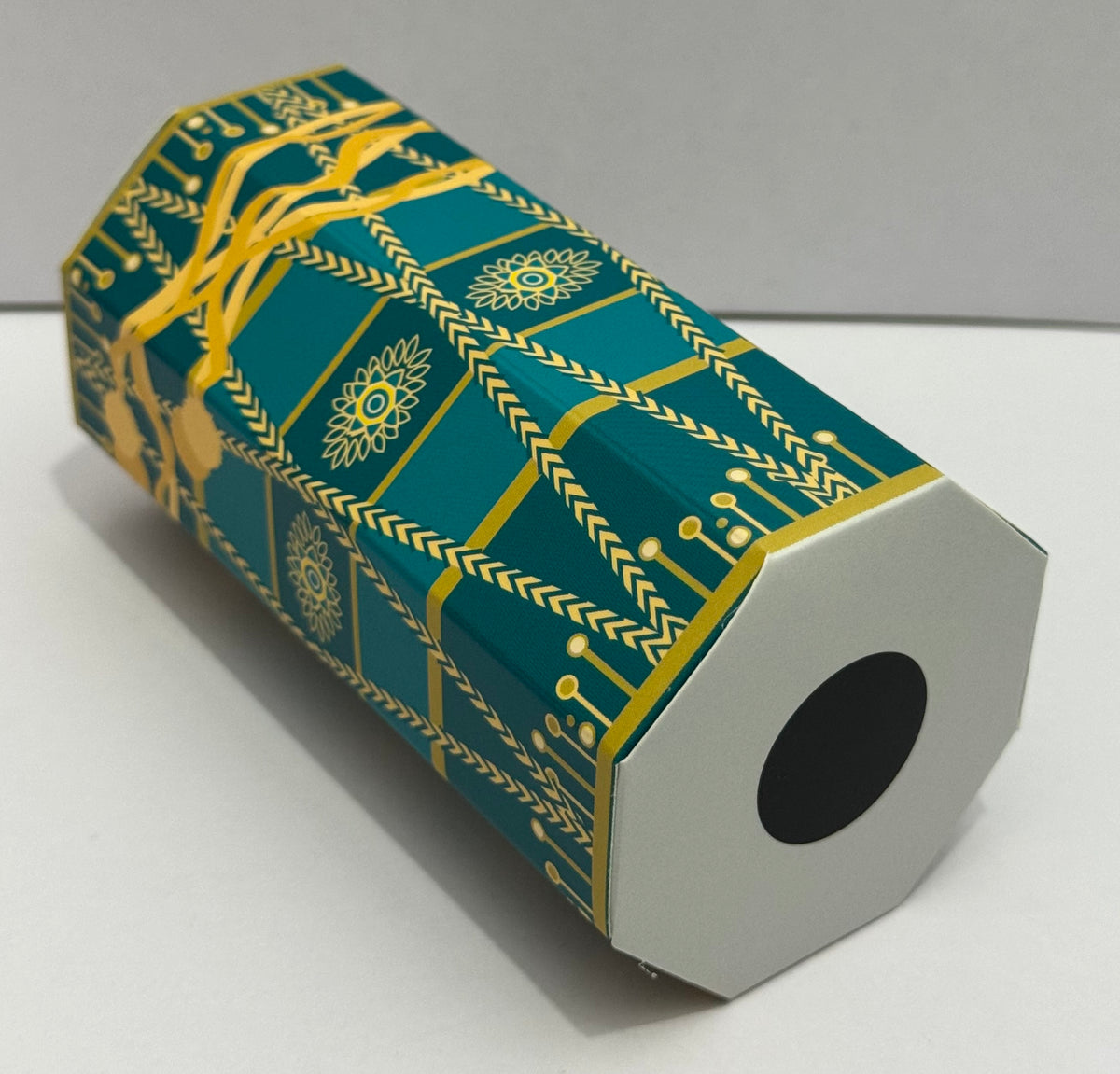 Mendhi Dholki Dhol Themed Favour Boxes, Teal green
