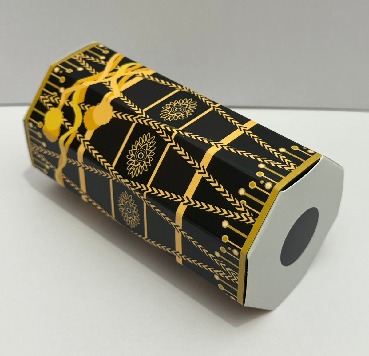 Qawwali Night Mendhi Dholki Dhol Themed Favour Boxes, Black