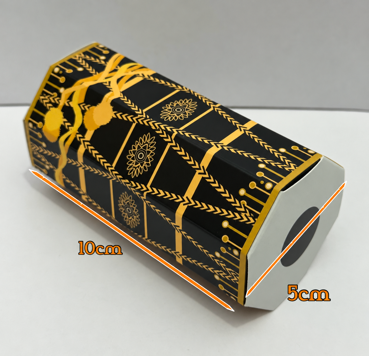 Qawwali Night Mendhi Dholki Dhol Themed Favour Boxes, Black