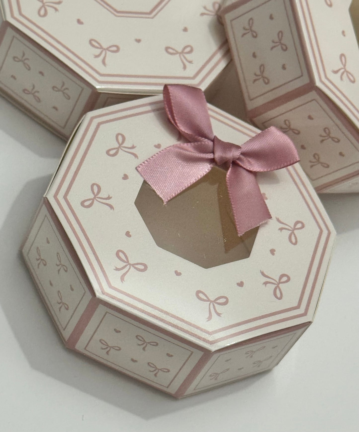 Pink Bows Party Favours Box